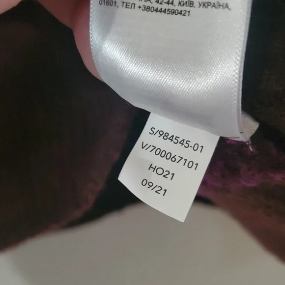 Athleta Jacquard Sweater Size Medium Merino Wool Purple Burgundy Soft Cozy - Picture 7 of 10